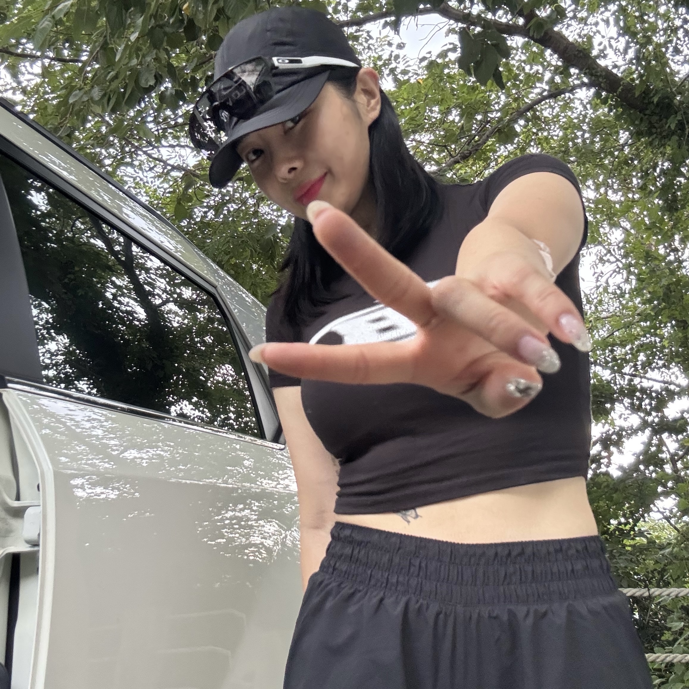 Salomon Link Camp Cap Black, (W) Nike One Dri-Fit Mid Rise 3 Inch 2-In-1 Shorts Black - Asia 착용 스타일 - 1