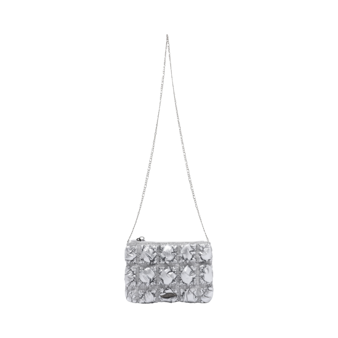 FWSWABA822M Opening Project Glossy Quilting Pouch - Silver