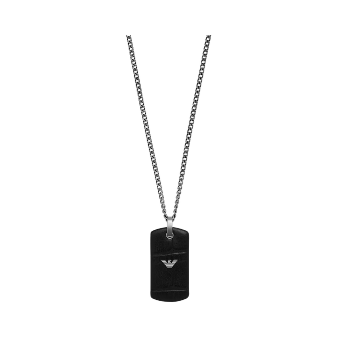 엠포리오 아르마니 스테인리스 스틸 펜던트 네클리스 건메탈(Emporio Armani Stainless Steel Pendant Necklace Gunmetal) - 1