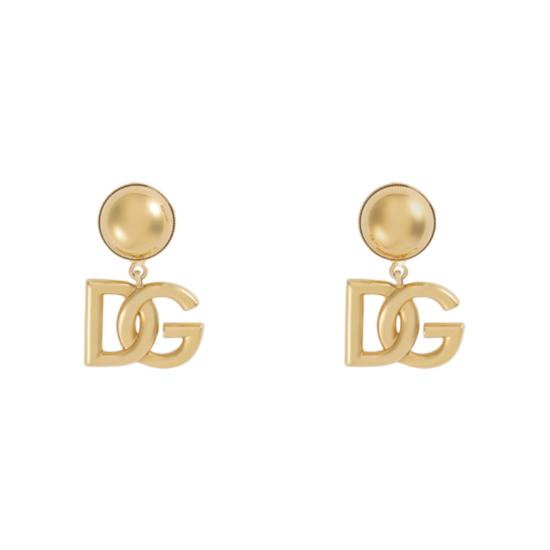 WEN6P6W1111ZOO00 (W) Dolce & Gabbana Clip-On Earrings with DG Logo Gold