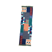 Kapital Full Length Wool Muragabe Muffler Turquoise