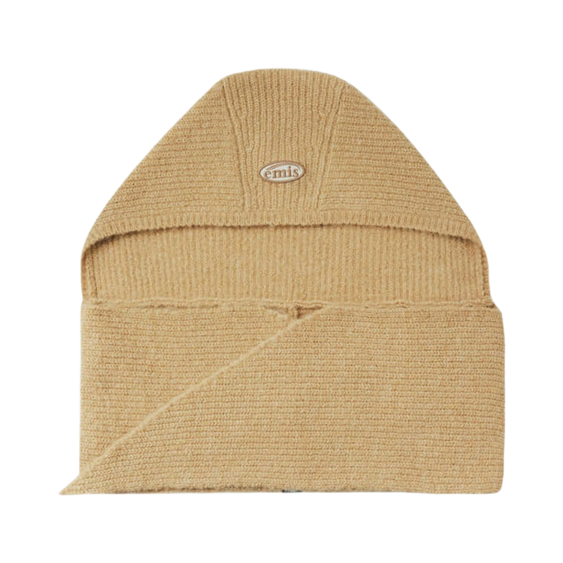 이미스 니트 후드 머플러 베이지(Emis Knit Hoodie Muffler Beige)