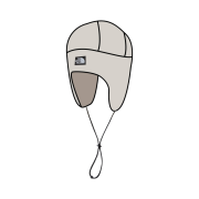 The North Face Fleece Earmuff Beanie White Sand