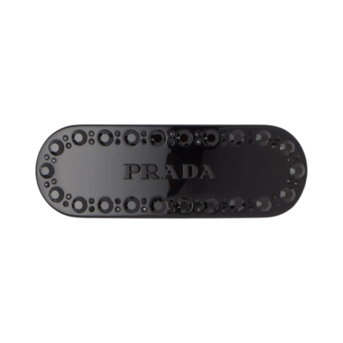 (W) 프라다 플렉스 헤어 클립 블랙((W) Prada Plex Hair Clip Black) - 1