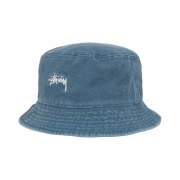 Stussy Washed Stock Bucket Hat Laguna Blue