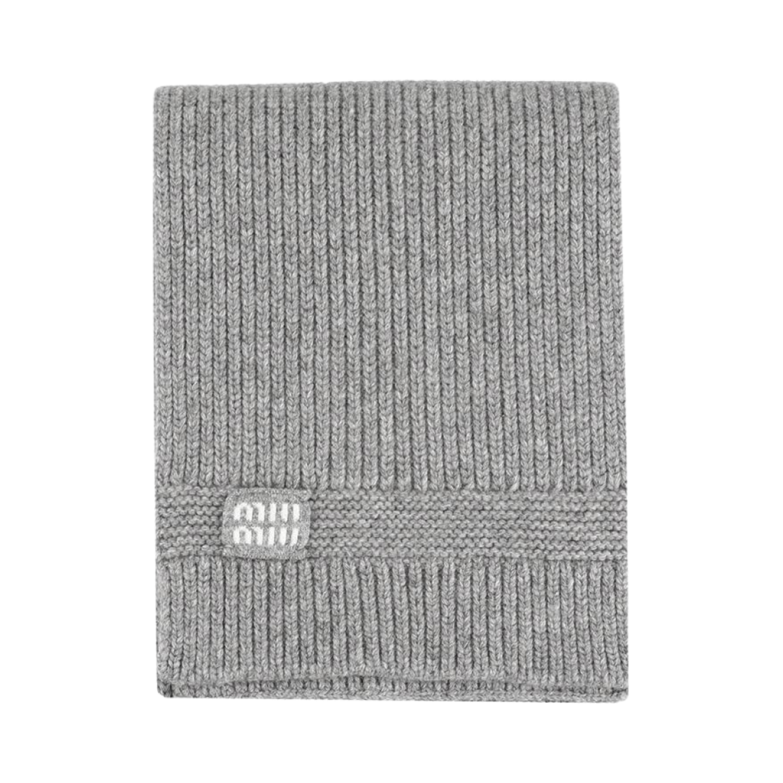 미우 미우 울 캐시미어 스카프 그레이(Miu Miu Wool Cashmere Scarf Grey) - 1
