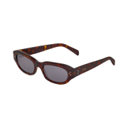 Celine Black Frame 58 Sunglasses in Acetate Red Havana