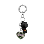 Sentiments No.552 24 Color Whistle Key Ring Black Yellow