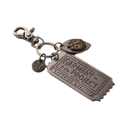 Ogarp Ticket Metal Keyring Silver