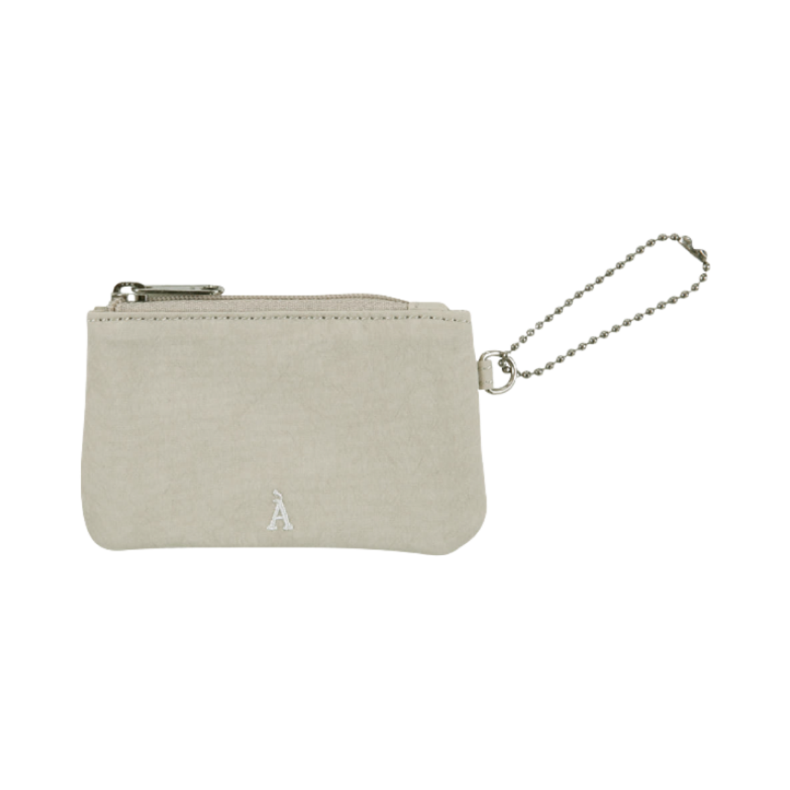 - Aviemuah Tutto Mini Flat Pouch Keyring Beige