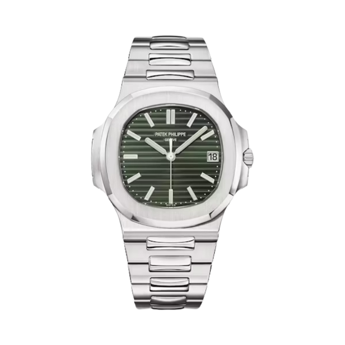 파텍 필립 노틸러스 40mm 5711/1A-014 스테인리스 스틸 그린 다이얼 스틸(Patek Philippe Nautilus 40mm 5711/1A-014 Stainless Steel Green Dial Steel)