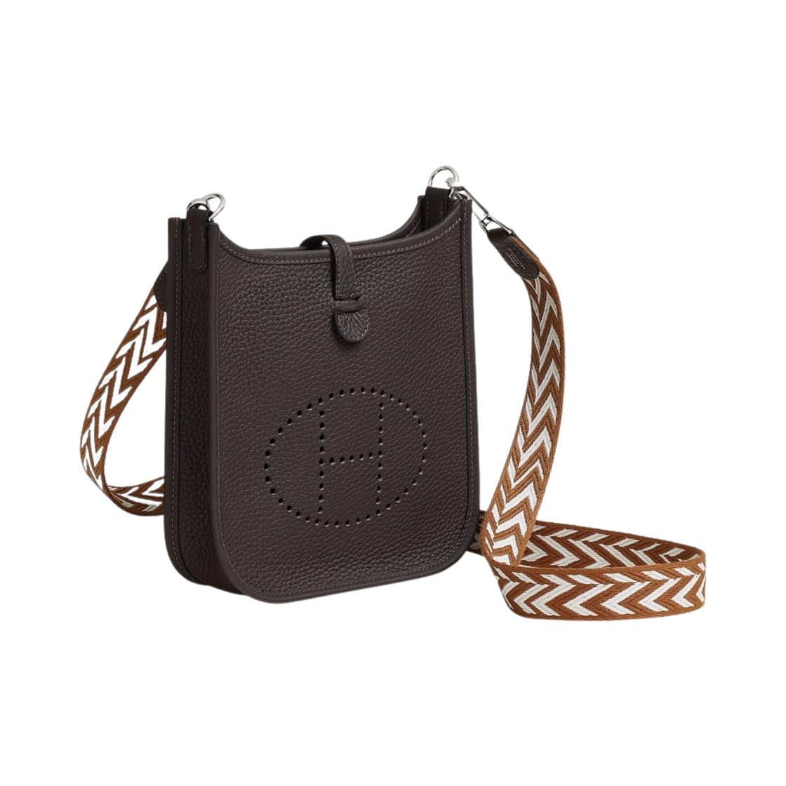 에르메스 에블린 16 아마존 백 클레망스 & 팔라듐 하드웨어 마카사르 골드 블랑(Hermes Evelyne 16 Amazone Bag Clemence & Palladium Macassar Gold Blanc) - 2