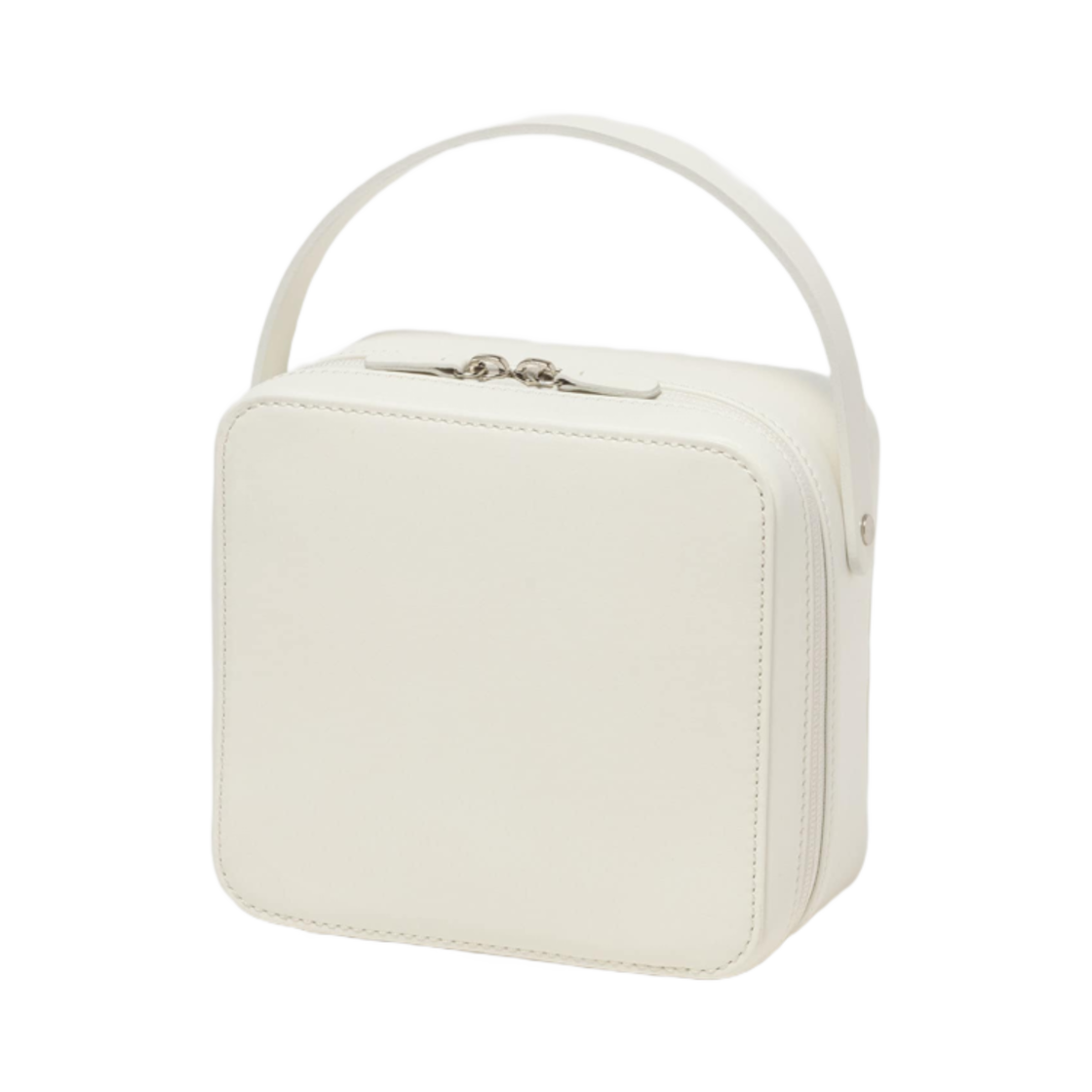 A25SB05AE Auralee Leather Small Travel Case White