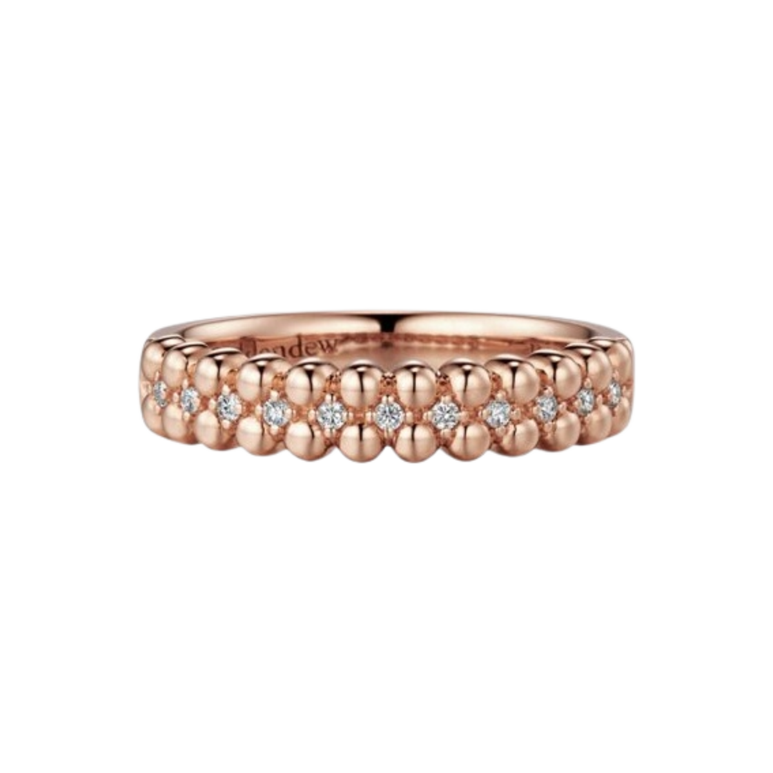 211900058 Golden Dew Lovely Bubble3 Ring Pink Gold