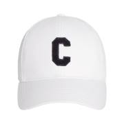 (W) Celine Initial Baseball Cap in Cotton White