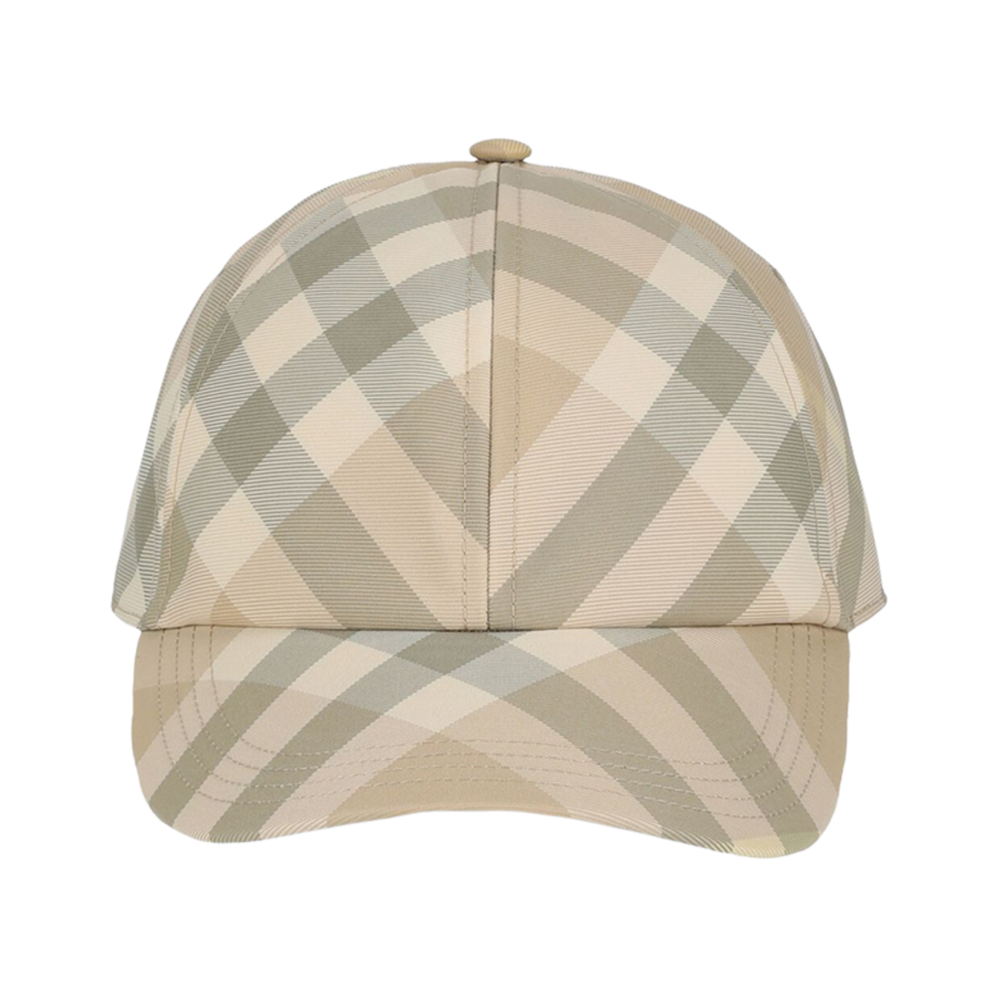 8083517 Burberry Check Baseball Cap Flax