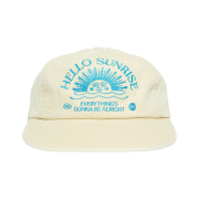 Hello Sunrise Washed HS Arch Logo 6Panel Cap Butter Yellow
(Sky Blue)