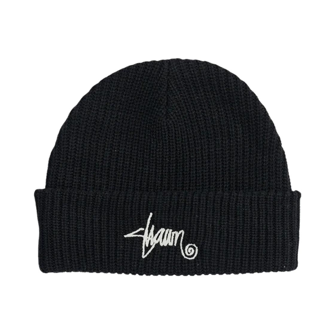 SD725W1002 S/Double Shawn Script Mid Beanie Black