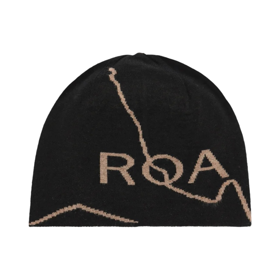 RBUW202YA02 Roa Hiking Beanie Logo Brown