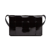 Bottega Veneta Brushed Leather Cassette Black