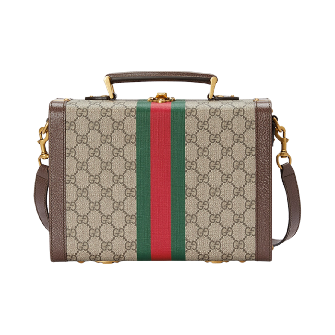 구찌 사보이 뷰티 케이스 베이지 에보니 슈프림(Gucci Savoy Beauty Case Beige Ebony Supreme) - 1