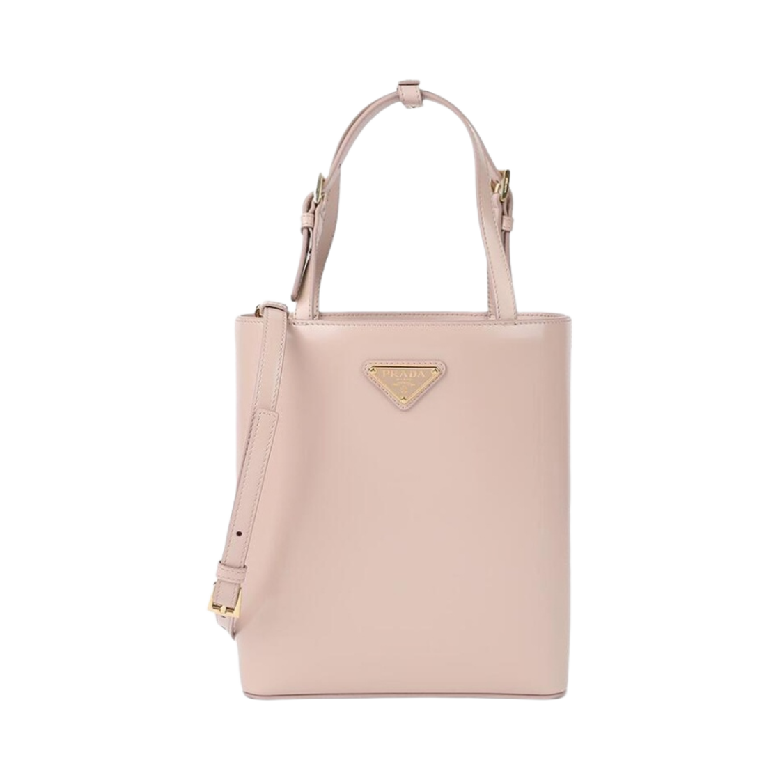 1BA401-ZO6-F0NZ2 Prada Triangle Logo Bucket Bag Lily - 대표 이미지 #1