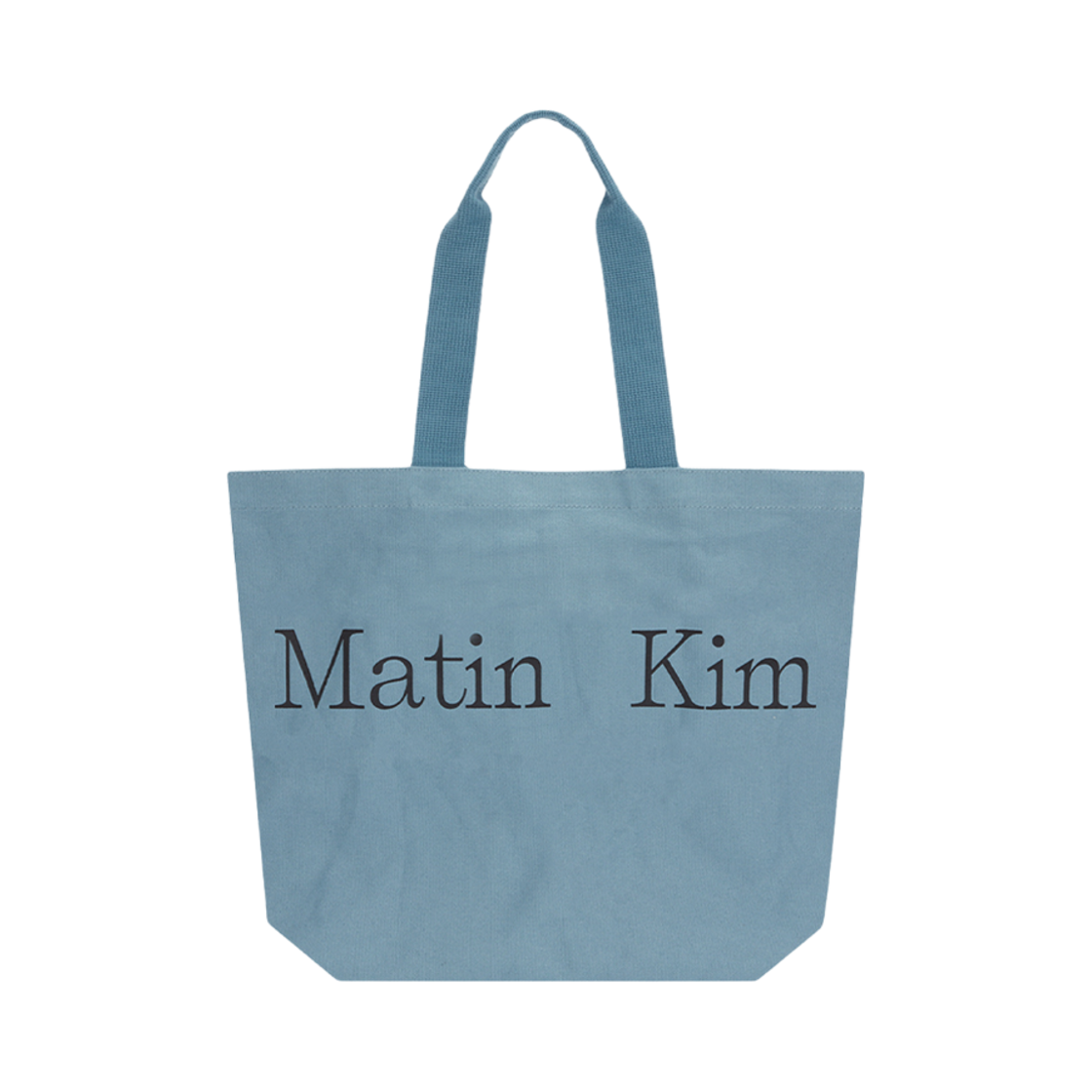 마뗑킴 마뗑 로고 에코백 블루(Matin Kim Matin Logo Ecobag Blue) - 1