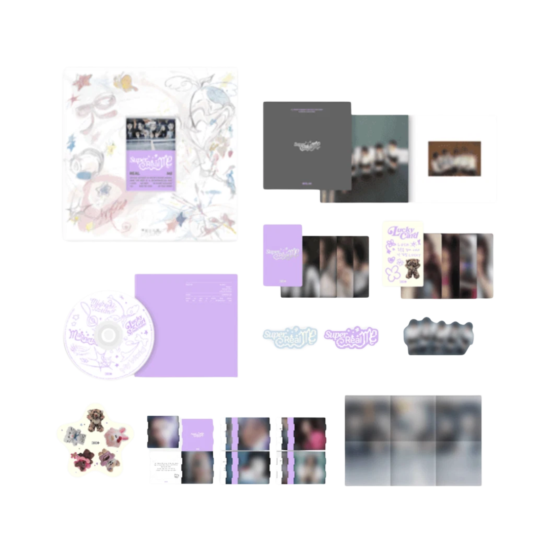 아일릿 1집 미니 앨범 슈퍼 리얼 미 세트 + 슈퍼 리얼 미 (위버스 앨범 버전) 세트(Illit 1st Mini Album Super Real Me Set + Super Real Me (Weverse Albums Ver.) Set) - 3