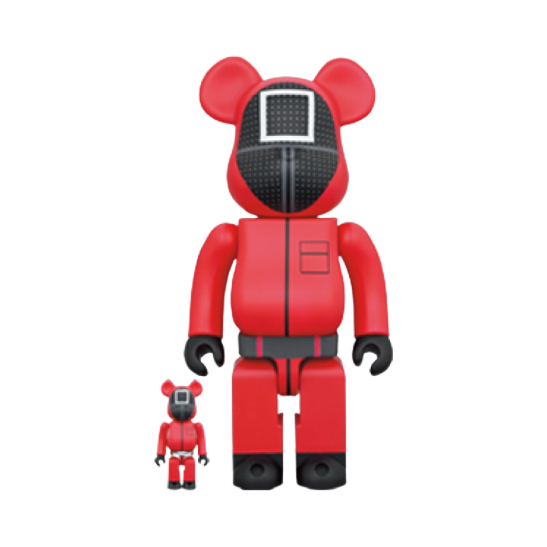 베어브릭 x 오징어 게임 가드 스퀘어 100% & 400% 세트(Bearbrick x Squid Game Guard Square 100% & 400% Set)