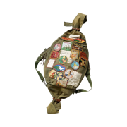 Kapital No.8 Canvas Country Snufkin Backpack Beautiful World Insane Remake Khaki