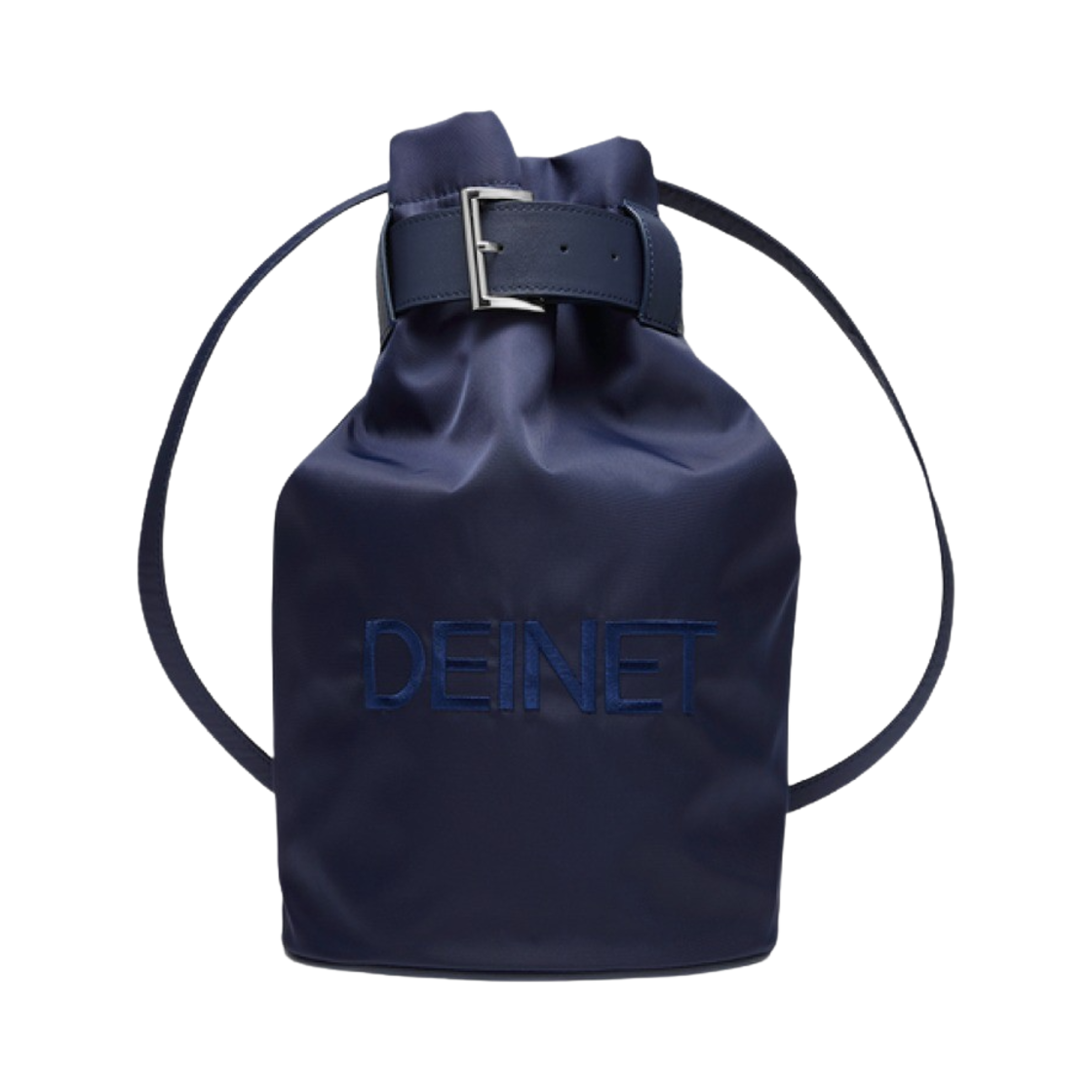(W) 다이닛 로고 버킷백 네이비((W) Deinet Logo Bucket Bag in Navy)