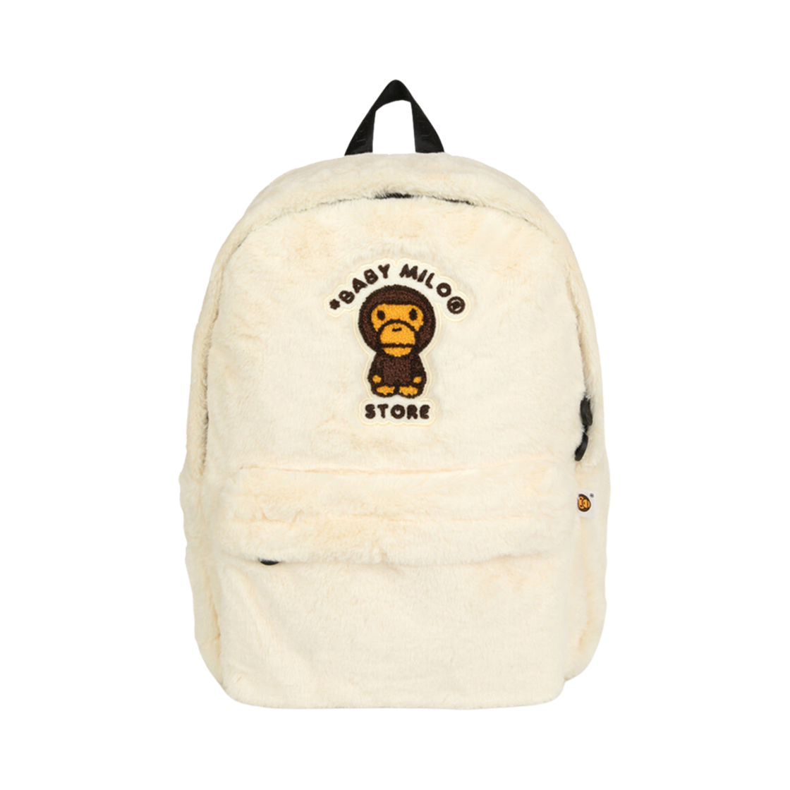 베이프 베이비 마일로 퍼 미디움 백팩 아이보리(BAPE Baby Milo Fur Medium Backpack Ivory)