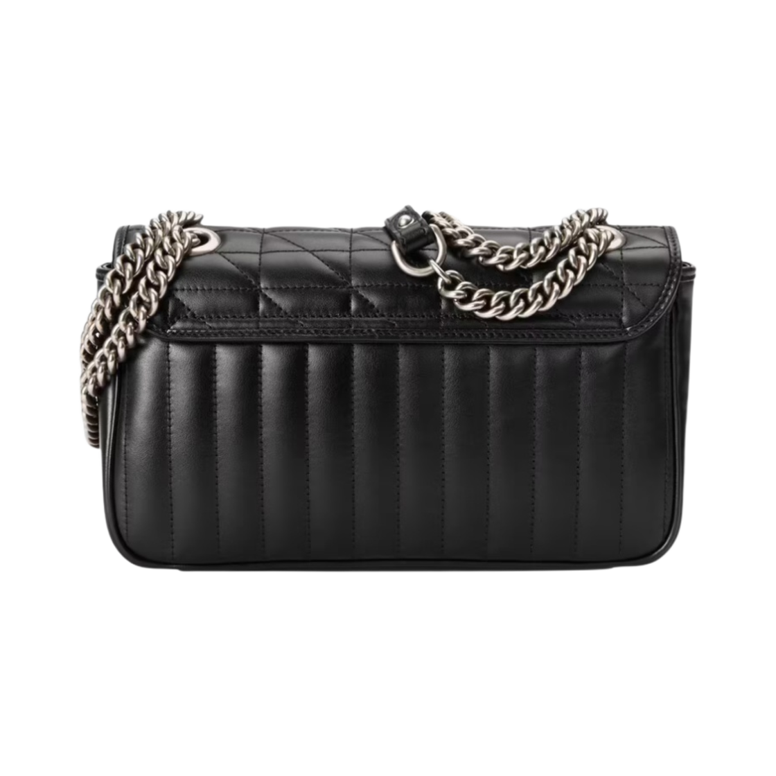 구찌 GG 마몽 마틀라세 스몰 숄더백 블랙(Gucci GG Marmont Matelasse Small Shoulder Bag Black) - 2