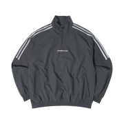 BORN TO WIN Reflective Line Big Symbol Anorak Jaket Charcoal