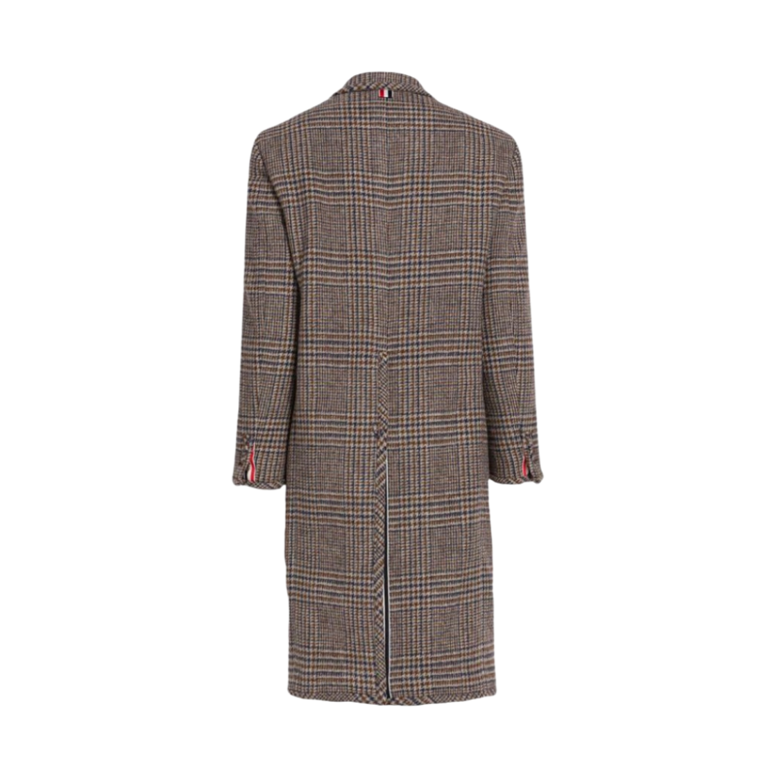 톰브라운 프린스 오브 웨일스 싱글 벤트 오버코트 브라운(Thom Browne Prince Of Wales Single Vent Overcoat Brown) - 2