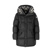 Burberry Lockwood Check Hooded Down Padded Black