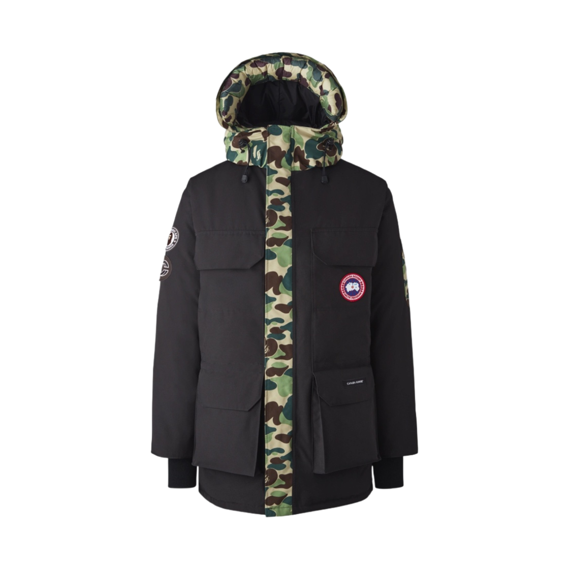 캐나다 구스 x 컨셉트 x 베이프 익스페디션 블랙 자이언트 ABC 카모