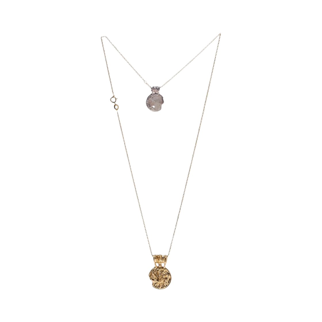 FJ1586ASSBRZ Alighieri The Illuminated Horizon Necklace Sterling Silver Gold Plated