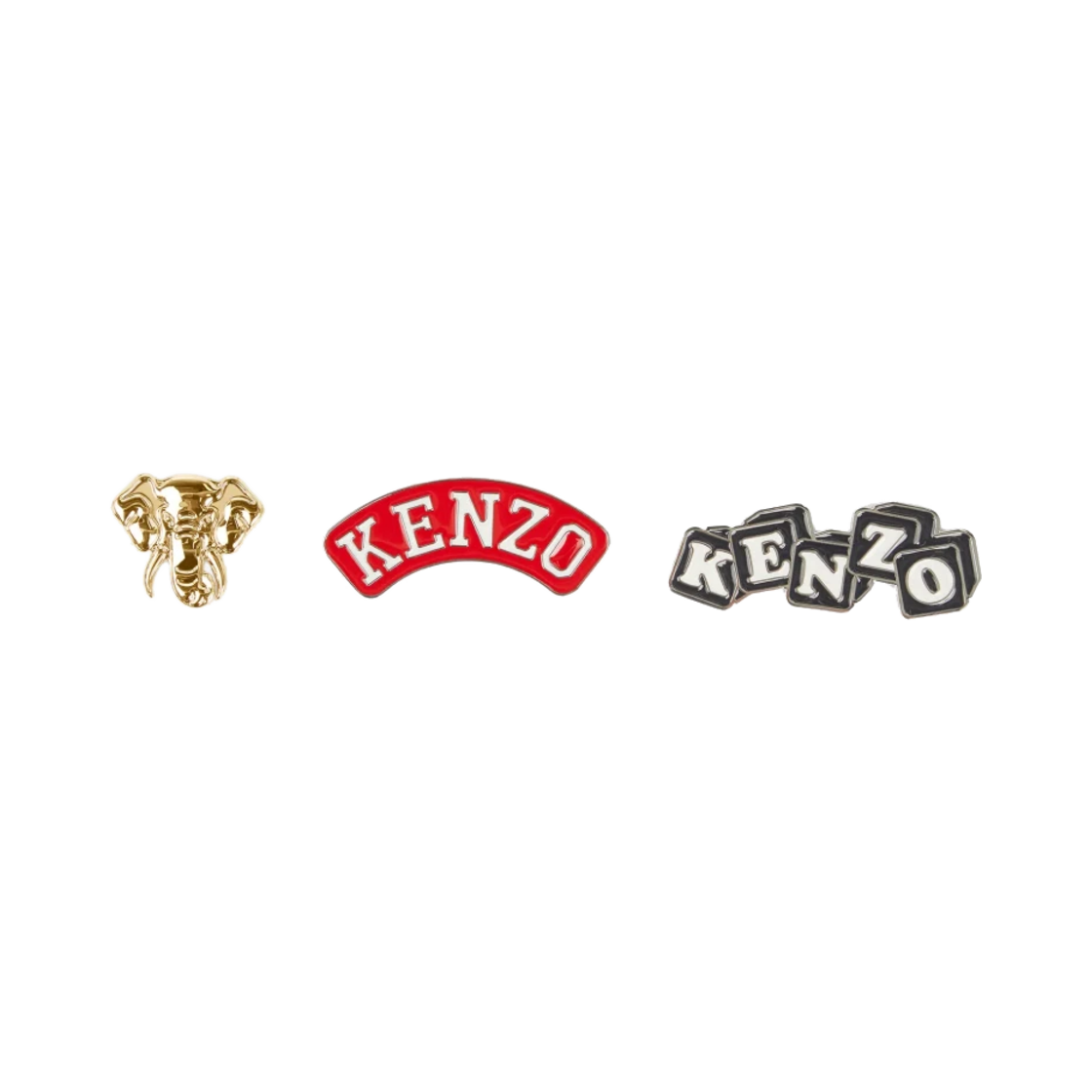겐조 스탬프 뱃지 멀티컬러 (3개 세트)(Kenzo Stamp Badges Multicolor (Set of 3)) - 1