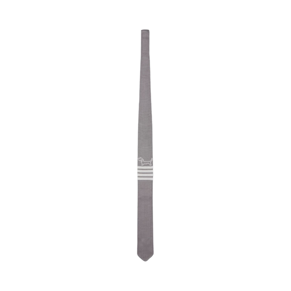 톰브라운 실크 니트 사선 헥터 타이 라이트 그레이(Thom Browne Slik Knit 4-Bar Hector Tie Light Grey)