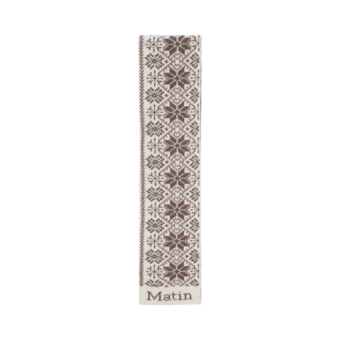 마뗑킴 마뗑 스노우플레이크 머플러 브라운(Matin Kim Matin Snowflake Muffler Brown) - 1