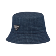 Prada Denim Bucket Hat Navy