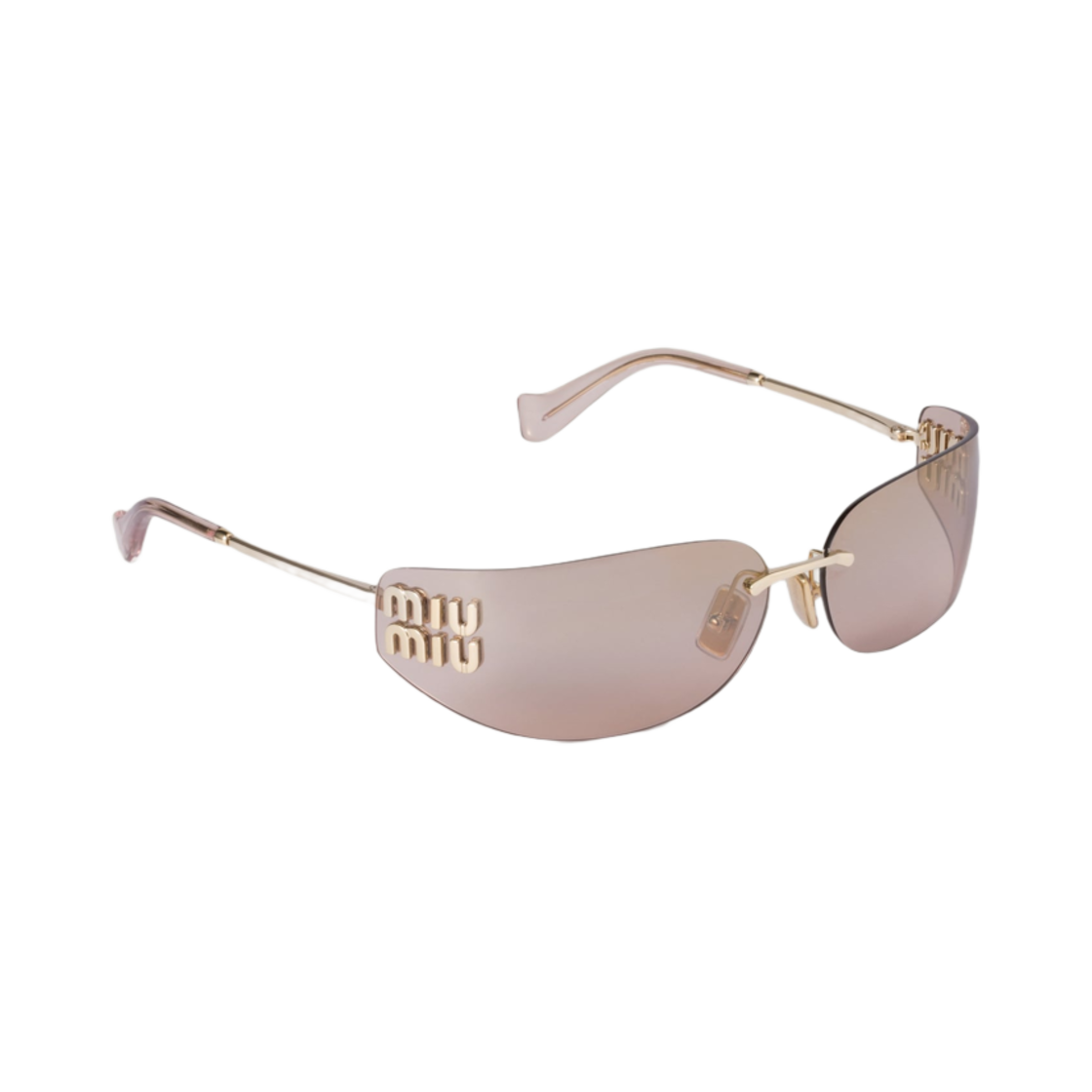 (W) 미우 미우 로고 선글라스 브론즈 렌즈((W) Miu Miu Logo Sunglasses Bronze Lenses)