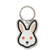 Human Made Acrylic Animal Keyring Pink