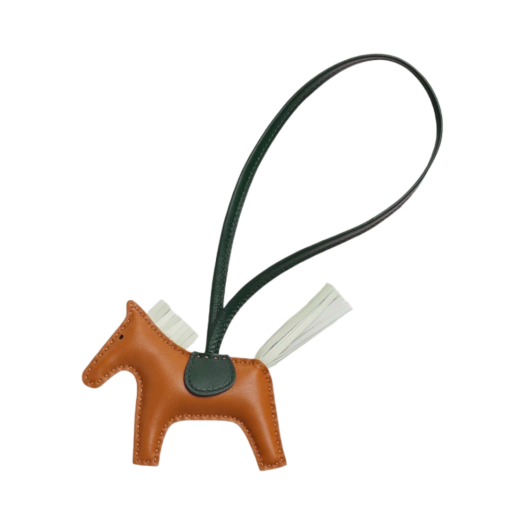 Hermes Rodeo PM Charm Milo & Gold Vert Fizz Vert Cypres