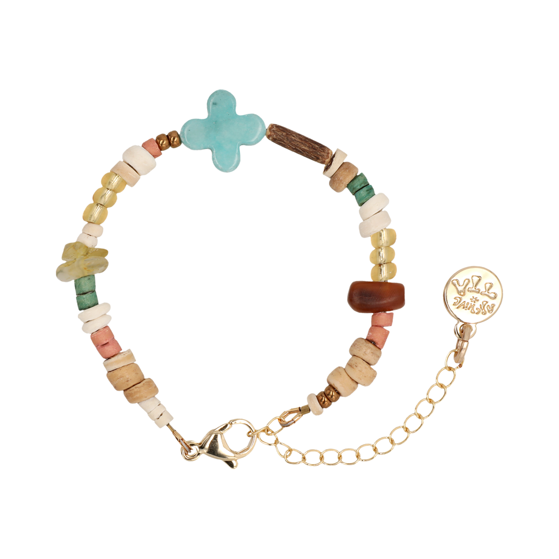 토우토우아카이브 풀 클로버 팔찌 터쿼이즈(TOWTOW.ARCHIVE Full Clover Bracelet Turquoise) - 1