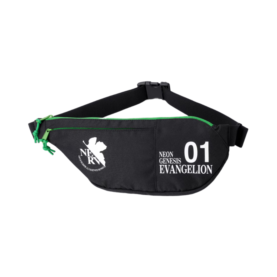 GU x 에반게리온 벨트 백 블랙(GU x Evangelion Belt Bag Black)