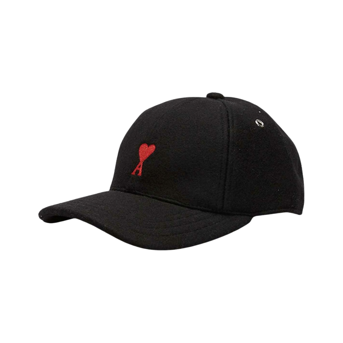 아미 스몰 하트 로고 울 베이스볼 캡 블랙(AMI de Coeur Wool Baseball Cap Black) - 2