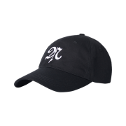 NOMANUAL Uppercase Letter N Ball Cap Black