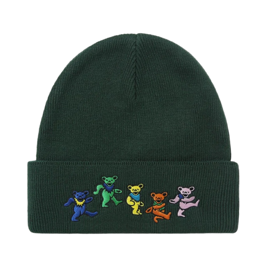 디스이즈네버댓 x 그레이트풀 데드 댄싱 베어 비니 다크 그린(Thisisneverthat x Grateful Dead Dancing Bears Beanie Dark Green) - 1